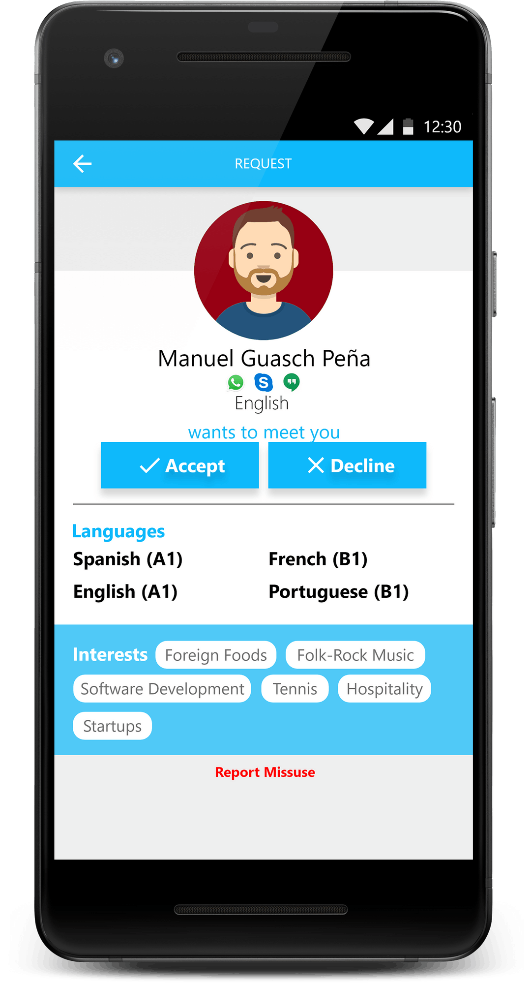 Speak App - Perfil
